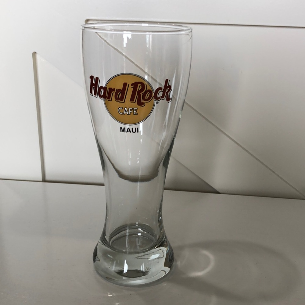 Hard Rock Cafe Maui Pilsner Beer Glass!